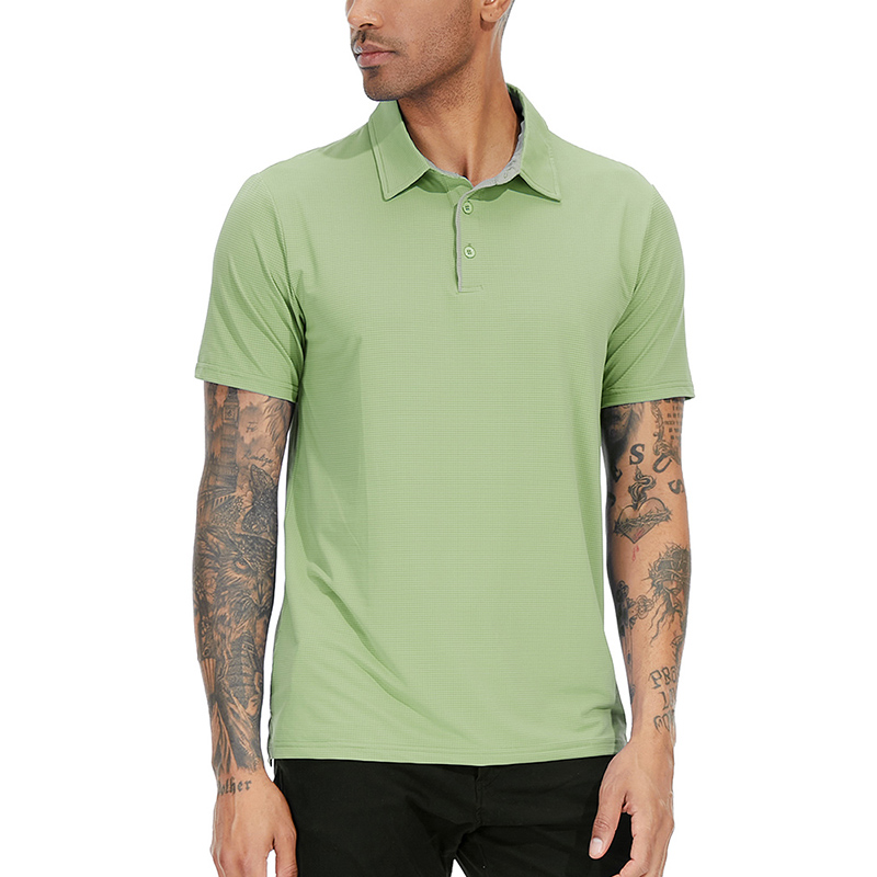 Running Gear Satisfy - Polo atlético de secagem rápida masculino,