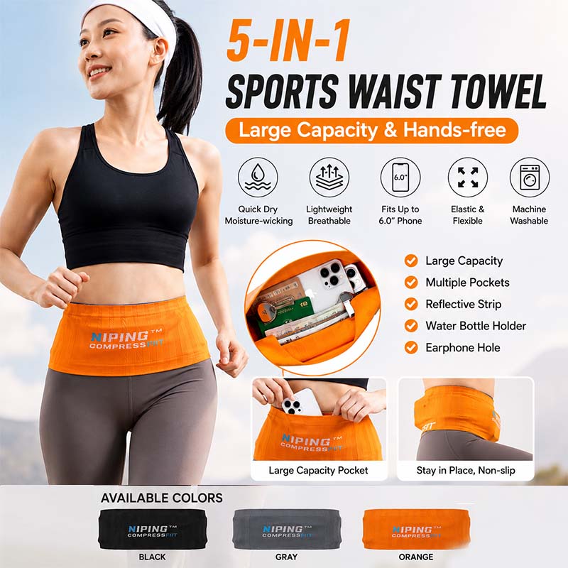 Running Gear To Hold Phone - Cinto de Corrida Invisível Antiderrapante com