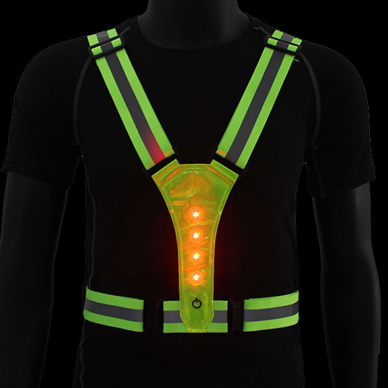 Colete de segurança LED ajustá - Running Gear Satisfy avaliação e preço