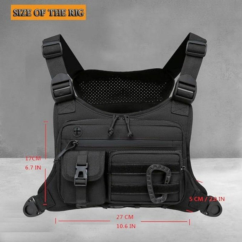 Saco de peito tático colete ma - Running Gear Bag avaliação e preço