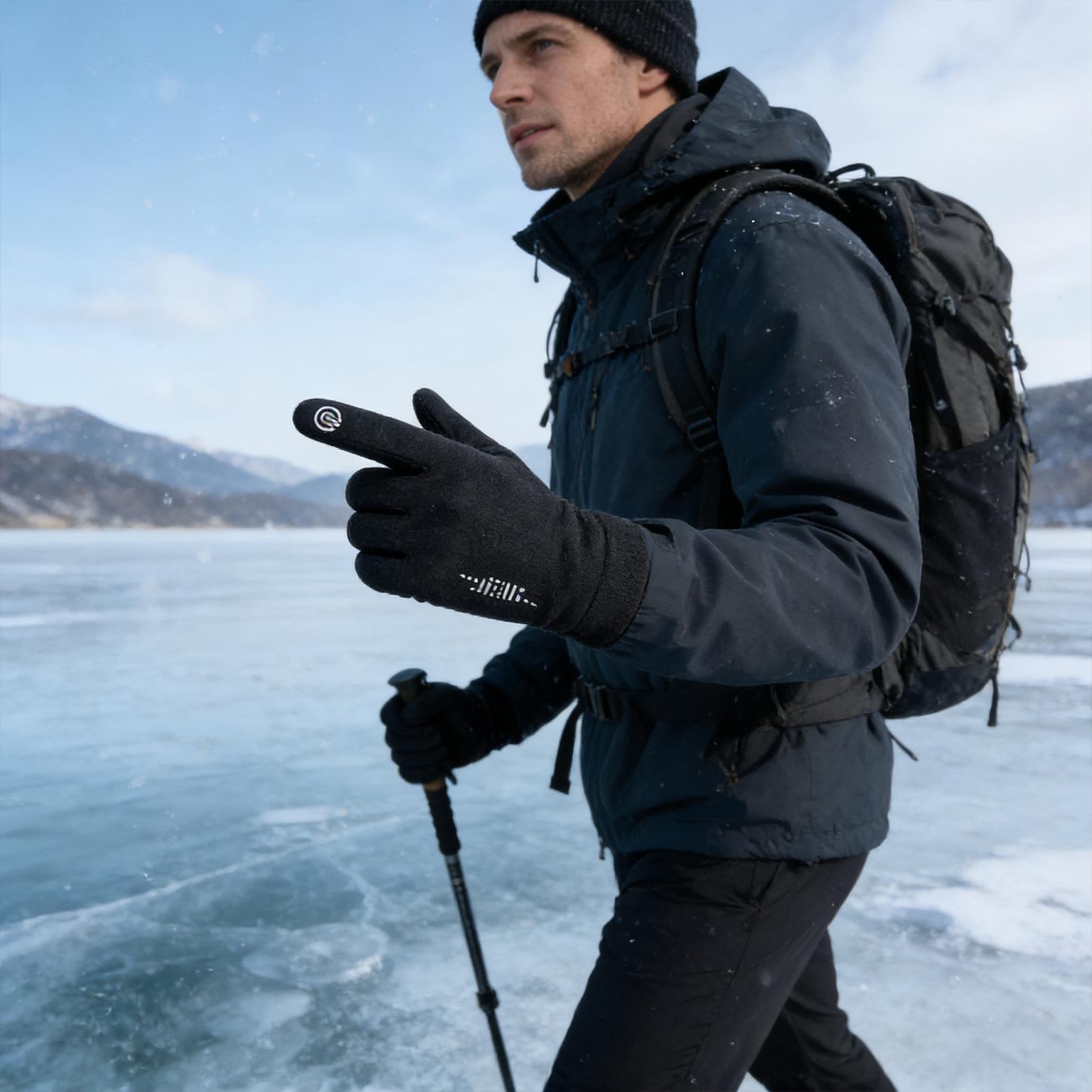 Luvas de ciclismo quentes dedo - Running Gear Cold Weather avaliação e preço